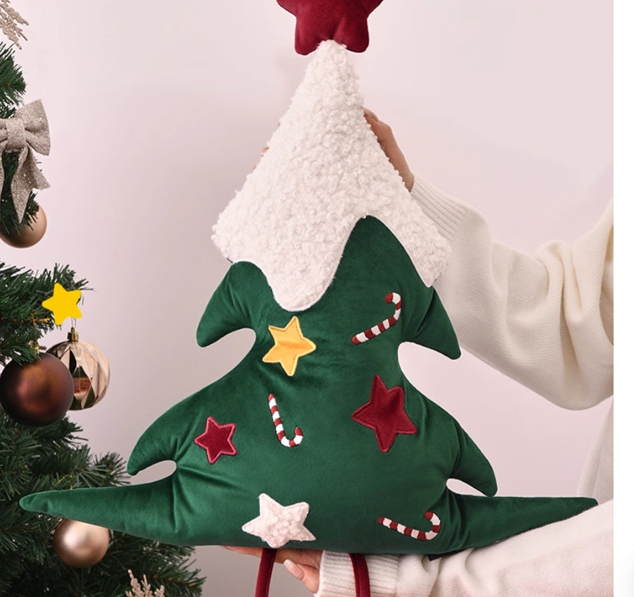 Christmas Tree Pillow Special-shaped Sofa Living Room Atmosphere New Year