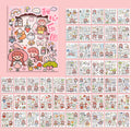 Hand Ledger Gift Box Of 50 Pieces And Paper Stickers