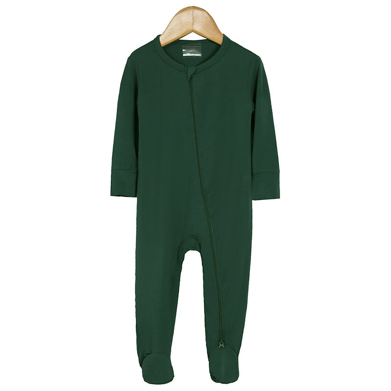 Bamboo Fiber Long-sleeve One-piece Loungewear Romper