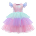 Mesh Sequin Dress For Children