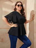 Plus Size Fashion Loose And Slimming Top