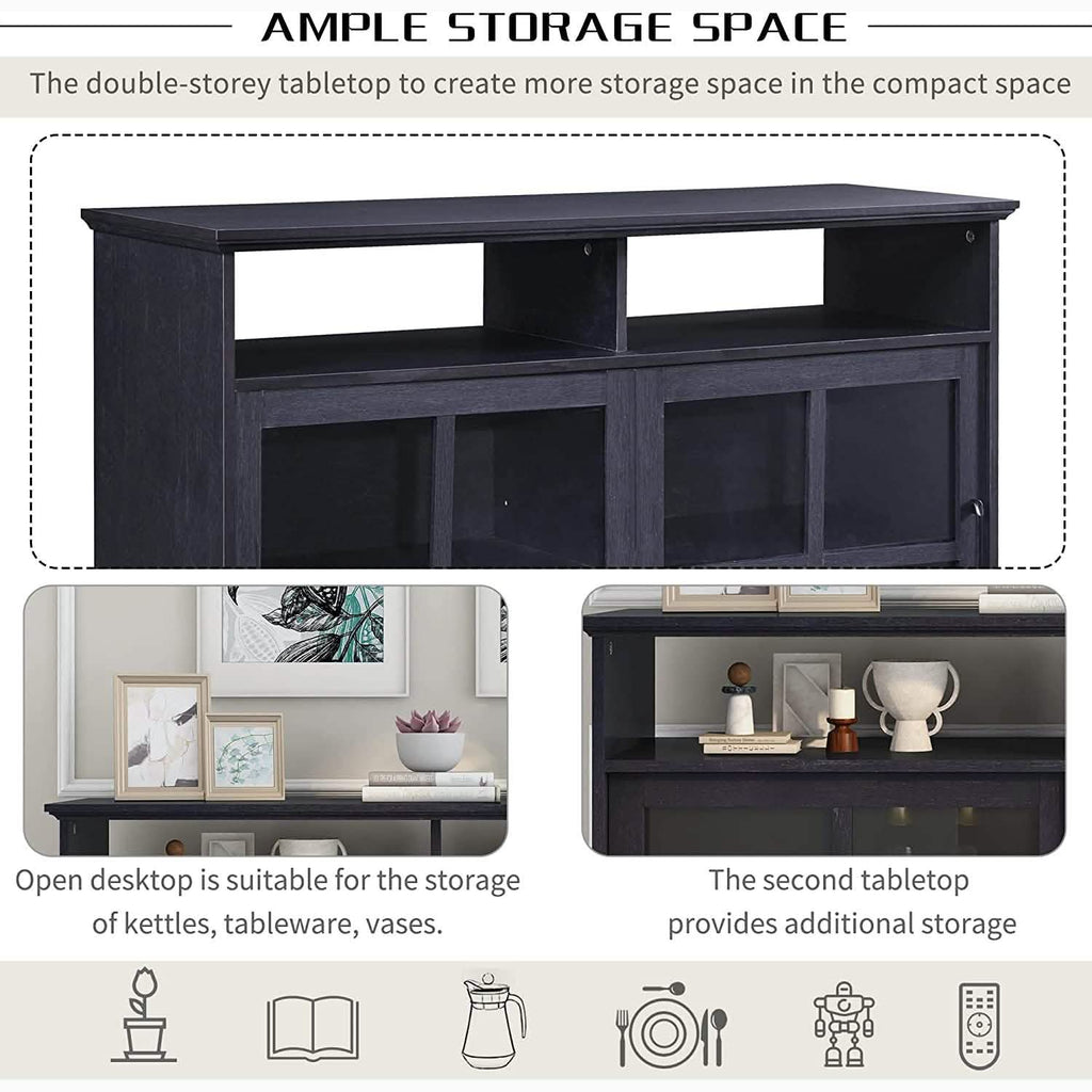 Accent Cabinet Wood Kitchen Buffet Sideboard