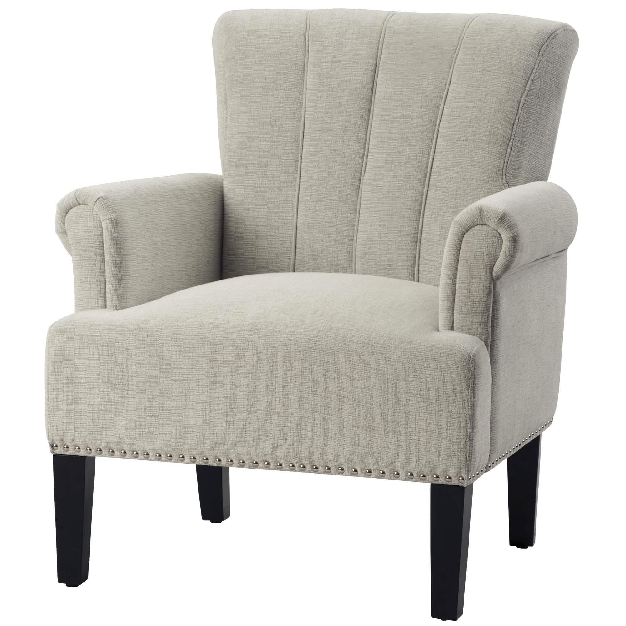 Accent Rivet Tufted Polyester Armchair