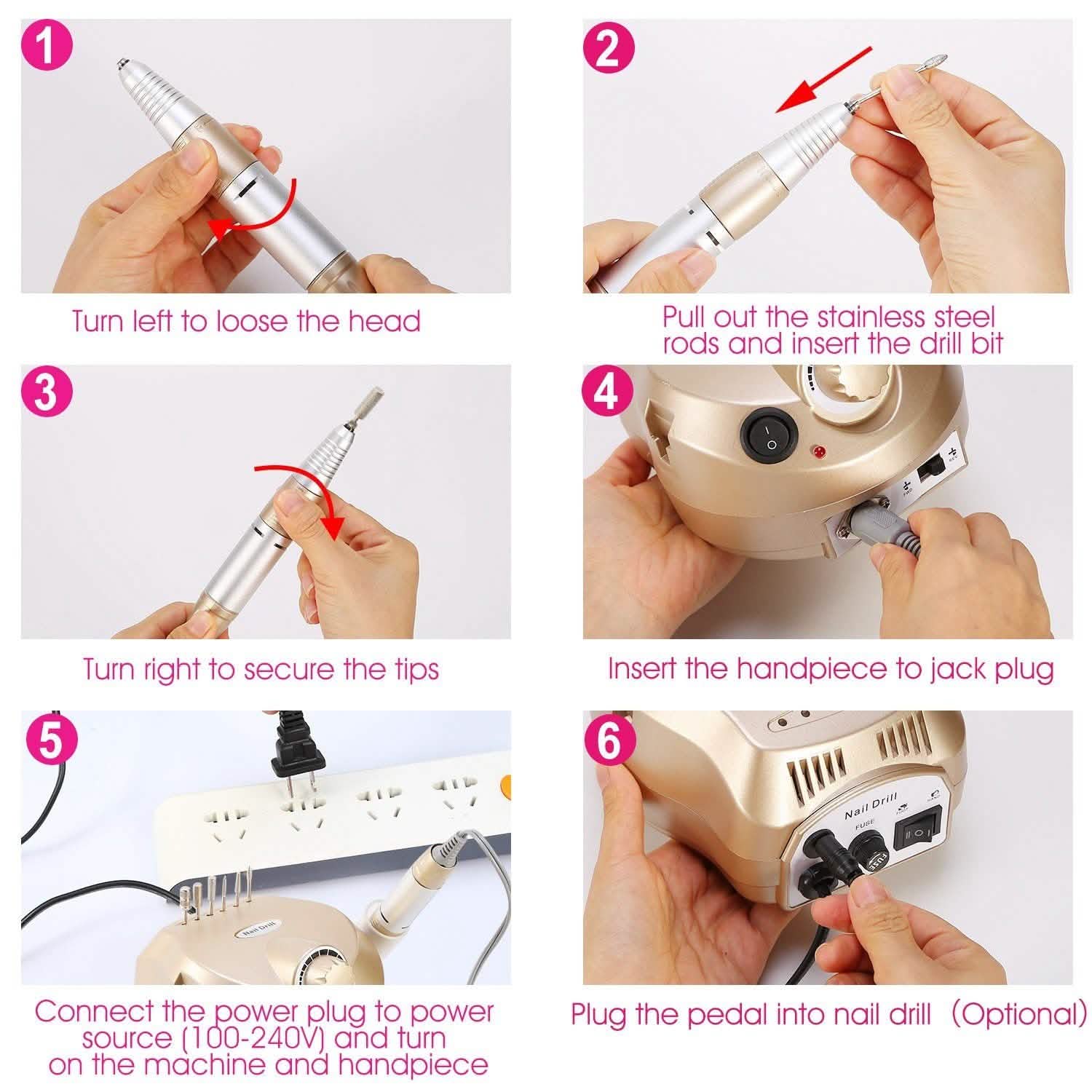 Acrylic Nail Drill Machine