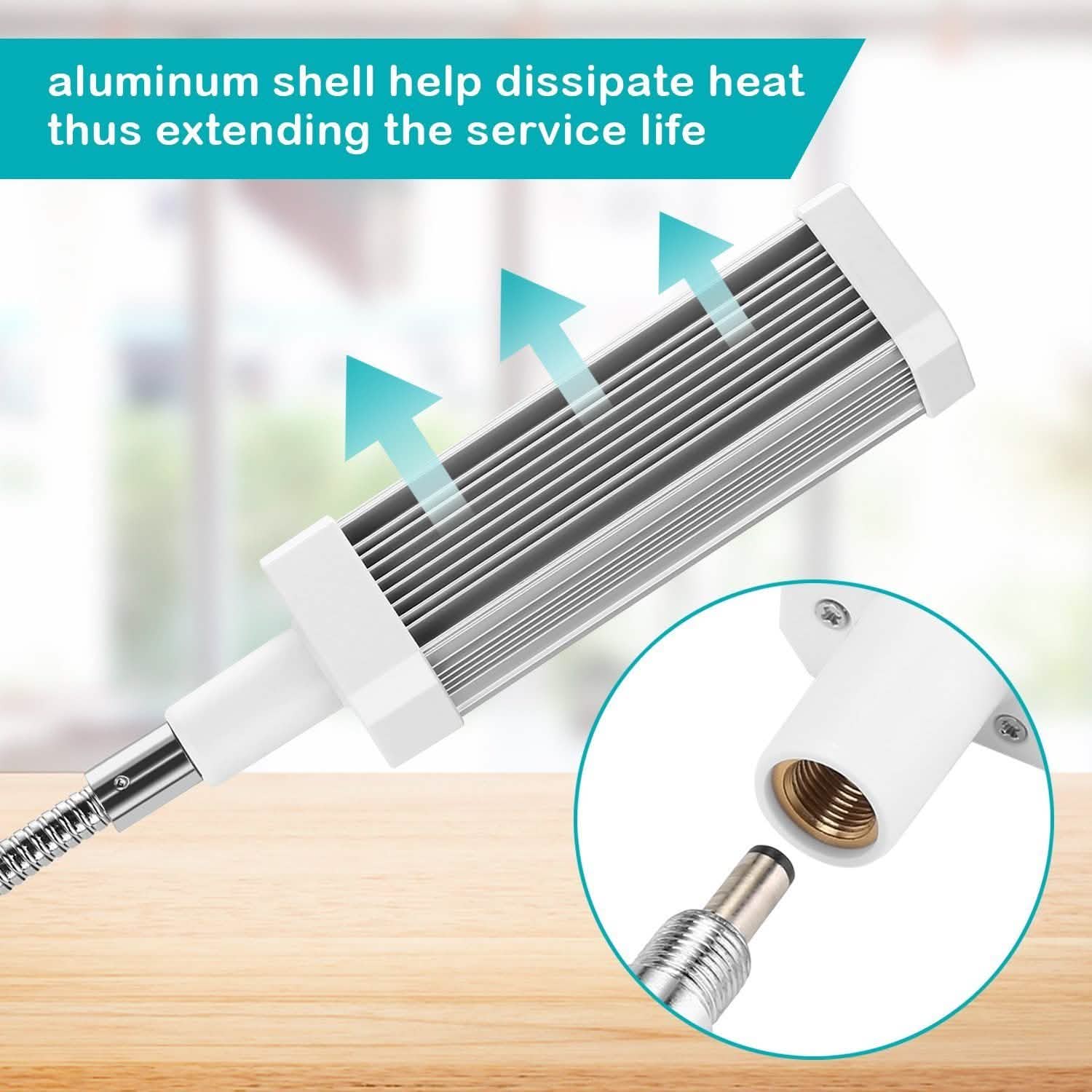 Adjustable 3-Head Grow Lights for Indoor Plants with Timer