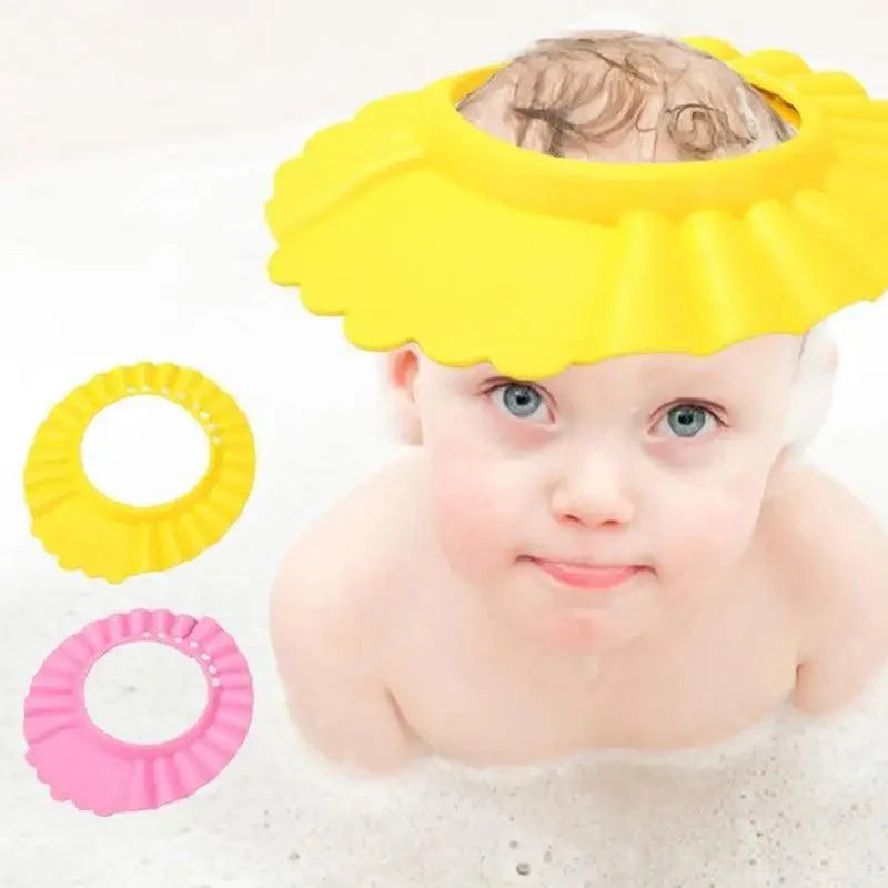 Adjustable Baby Shampoo Cap Shower Kids Bath Visor Head Baby Colorful Ear Protection For Bath Time