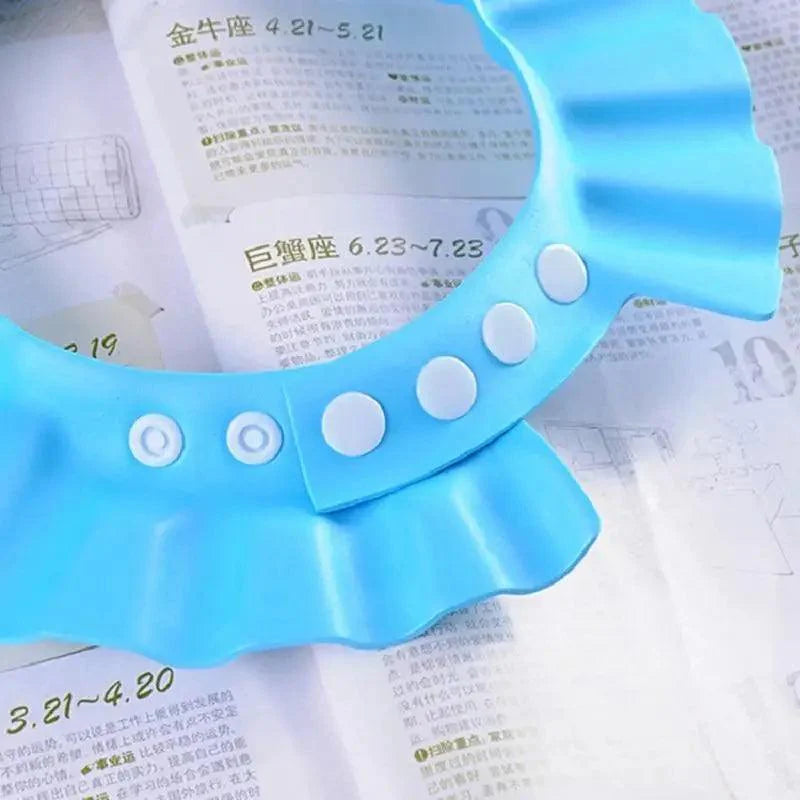 Adjustable Baby Shampoo Cap Shower Kids Bath Visor Head Baby Colorful Ear Protection For Bath Time