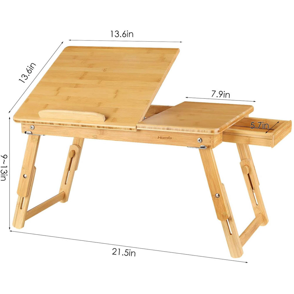 Adjustable Bamboo Laptop Desk