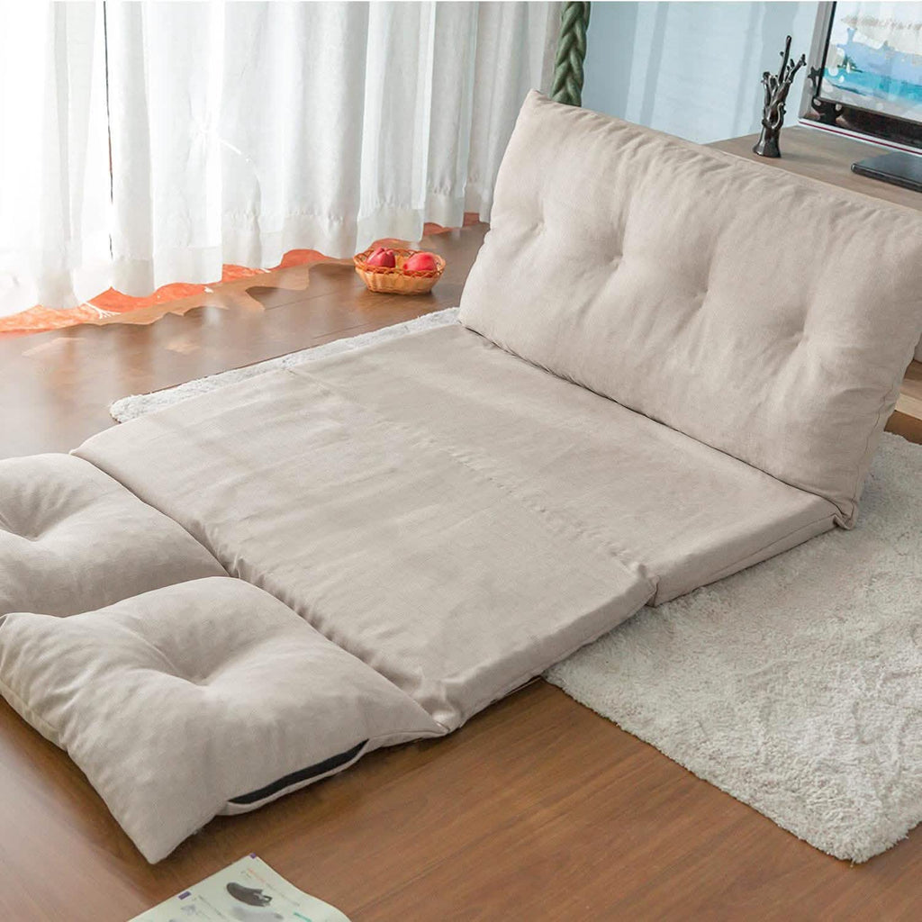 Adjustable Fabric Folding Chaise Lounge Sofa Floor Couch and Sofa