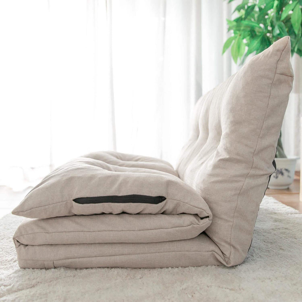 Adjustable Fabric Folding Chaise Lounge Sofa Floor Couch and Sofa