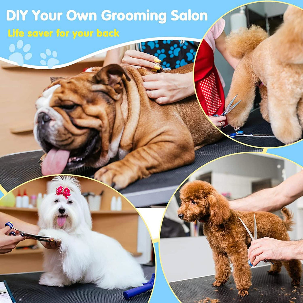 Adjustable Pet Large Foldable Dog Grooming Table with Arms