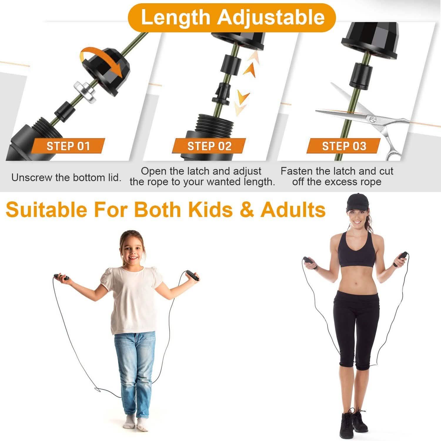 Adjustable Steel Wire Jumping Ropes