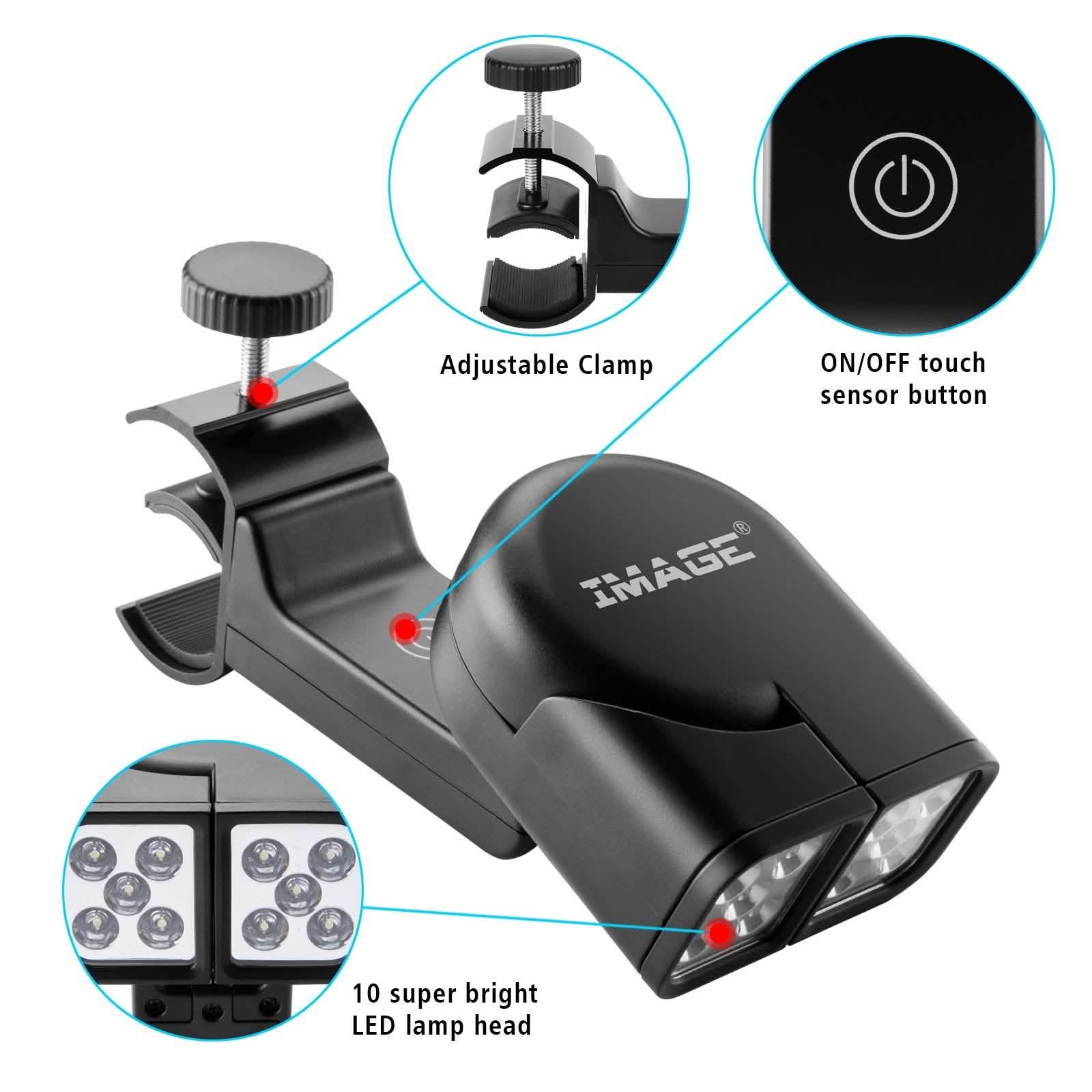 Adjustable Super Bright BBQ Grill Lights 360 Degree Rotation Cooking Camping