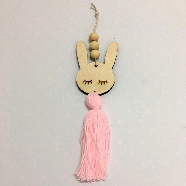 Adorable Sleepy Eye Eyelash Kids Room Decoration Crafts Wood  Wall Hanging Stars Decorative Beads Tassel Photography Props Gift For Kids Bedroom Decor Makeup Sticker For Girls Room Wall Art