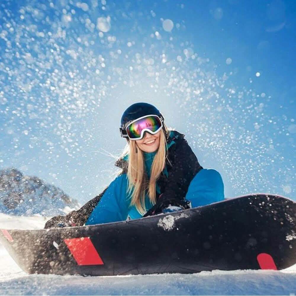 Adult Winter Ski Goggles Double Lens Eyewear Sunglasses