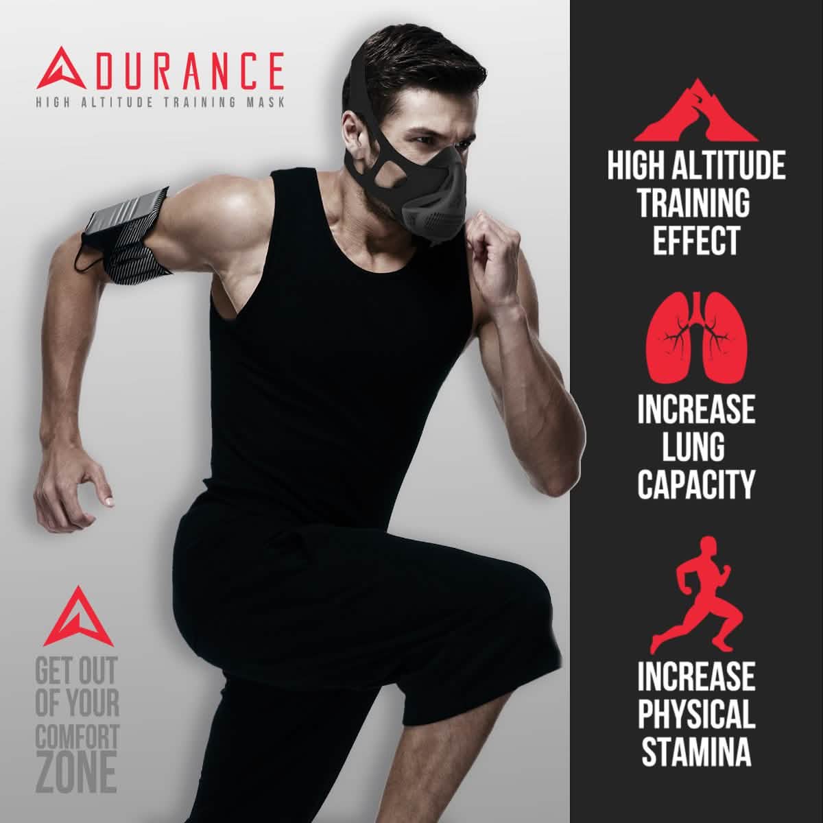 Adurance High Altitude Training Mask for Men and Women