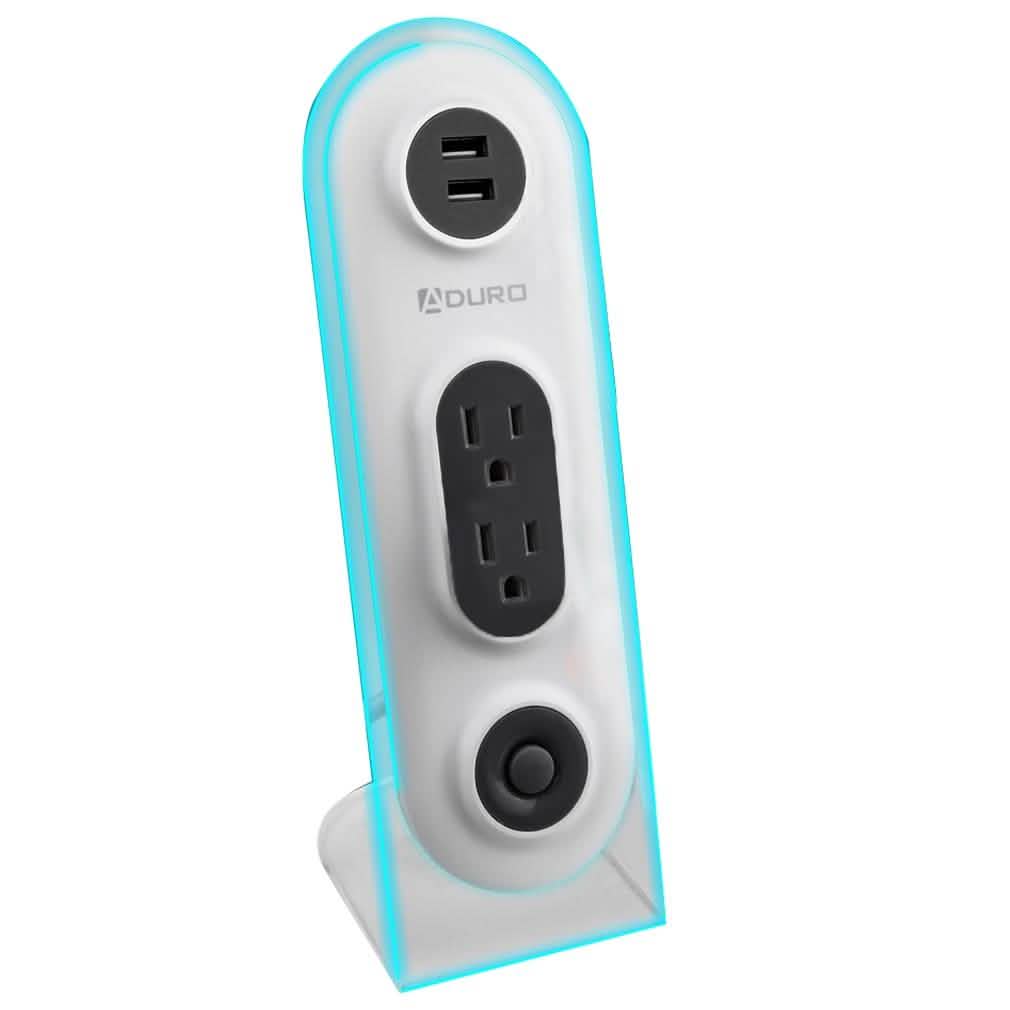 Aduro Surge Duo Dual USB & Dual Surge Charging Station