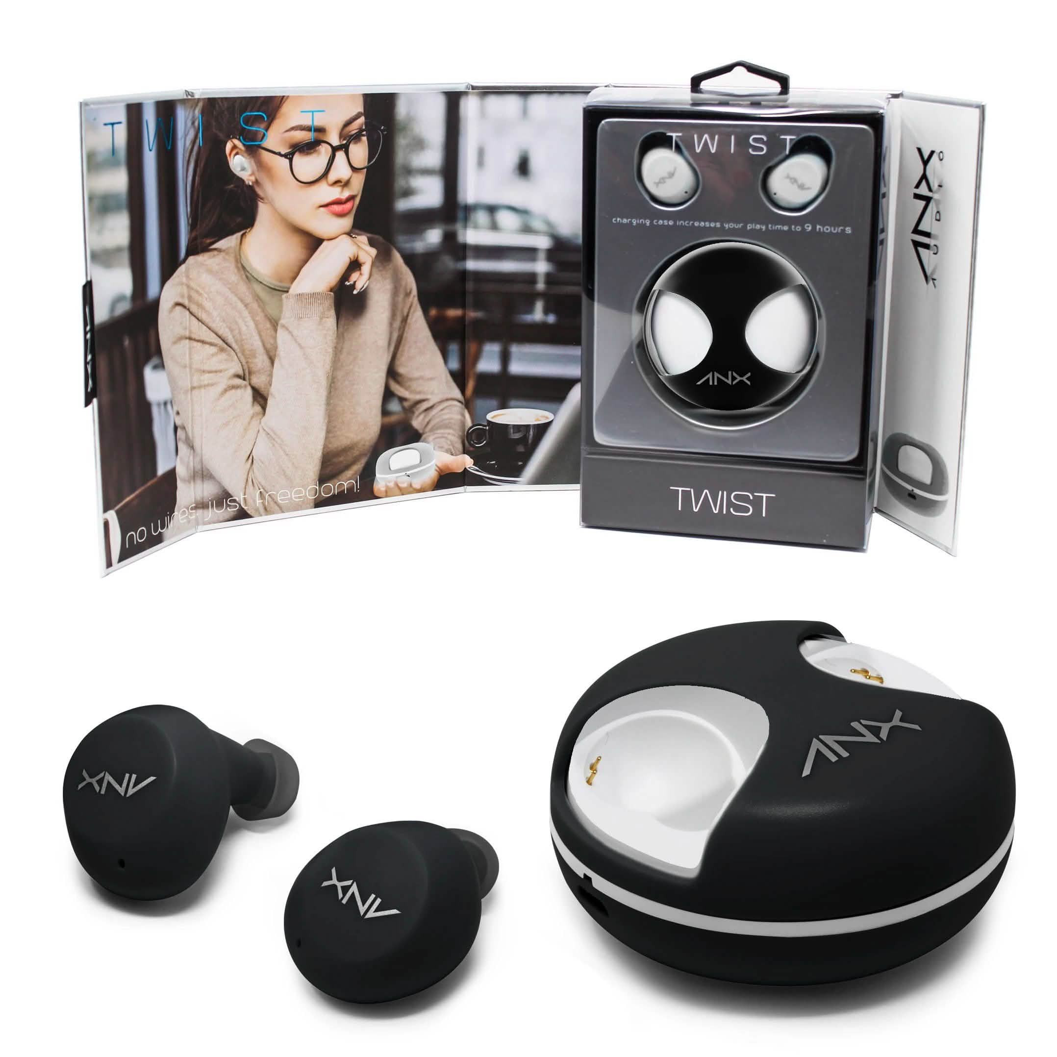 Aduro Twist True Wireless Earbuds with Charging Case