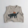 Spring And Autumn Vest Sleeveless Jacquard Knitted Cotton