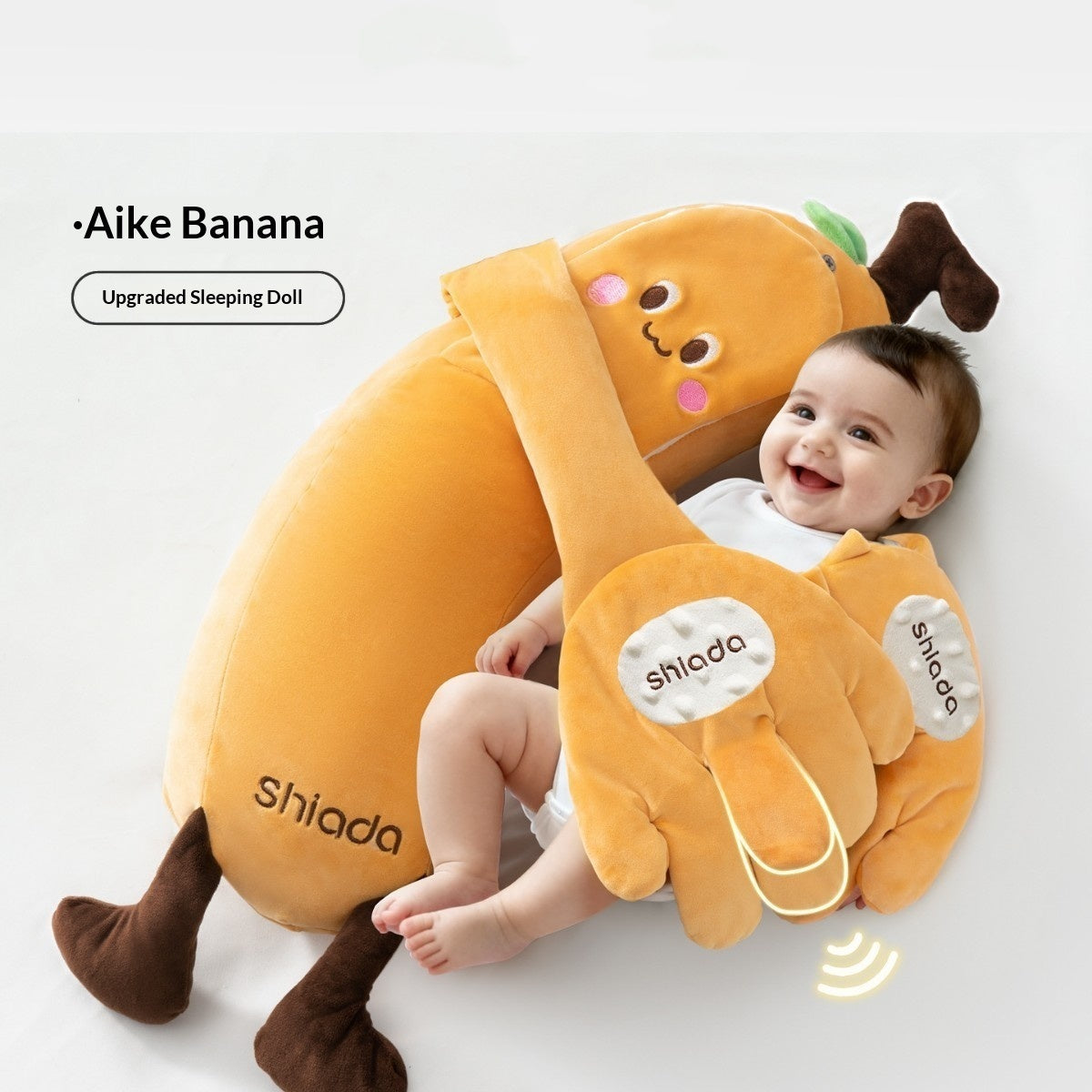 Baby Soothing Hand-Shaped Patting Sleep Aid Doll Pillow