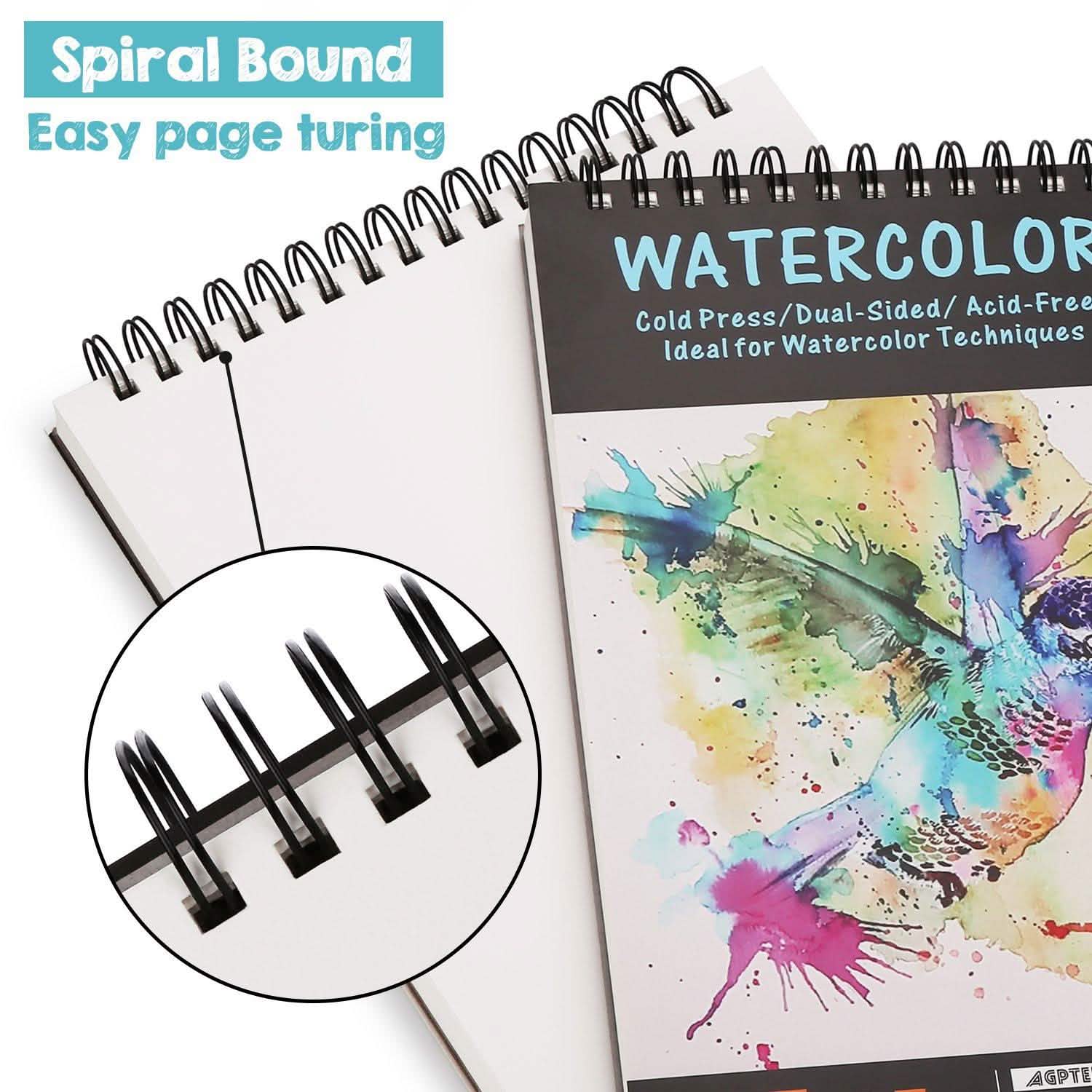 AGPtEk 12 inches 35 Sheets Watercolor Paper Pad