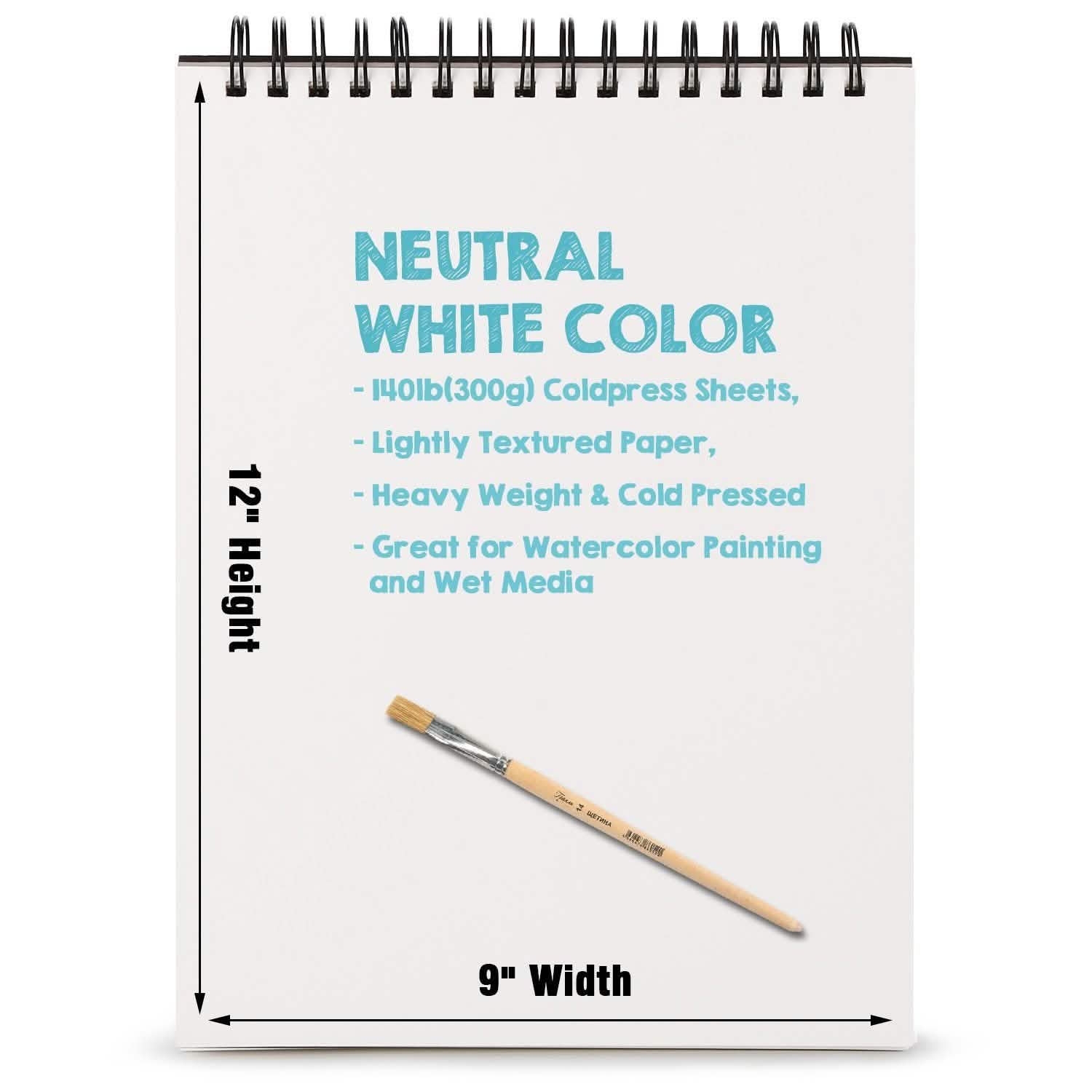 AGPtEk 12 inches 35 Sheets Watercolor Paper Pad