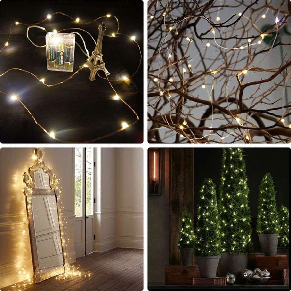 AGPtek 16.5FT 50 Individual LED String Lights Waterproof