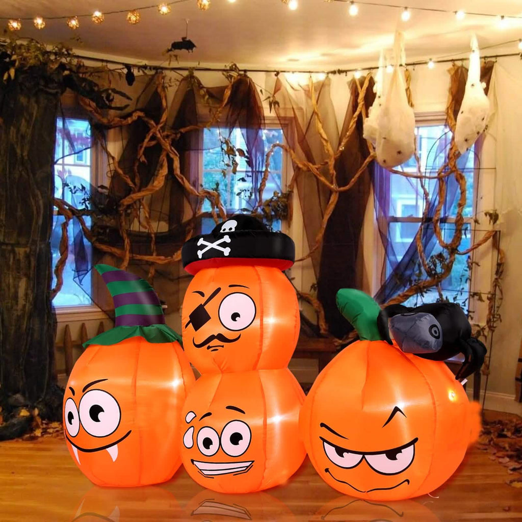 AGPTEK 4.9 Ft. Halloween Pumpkin Outdoor Decoration