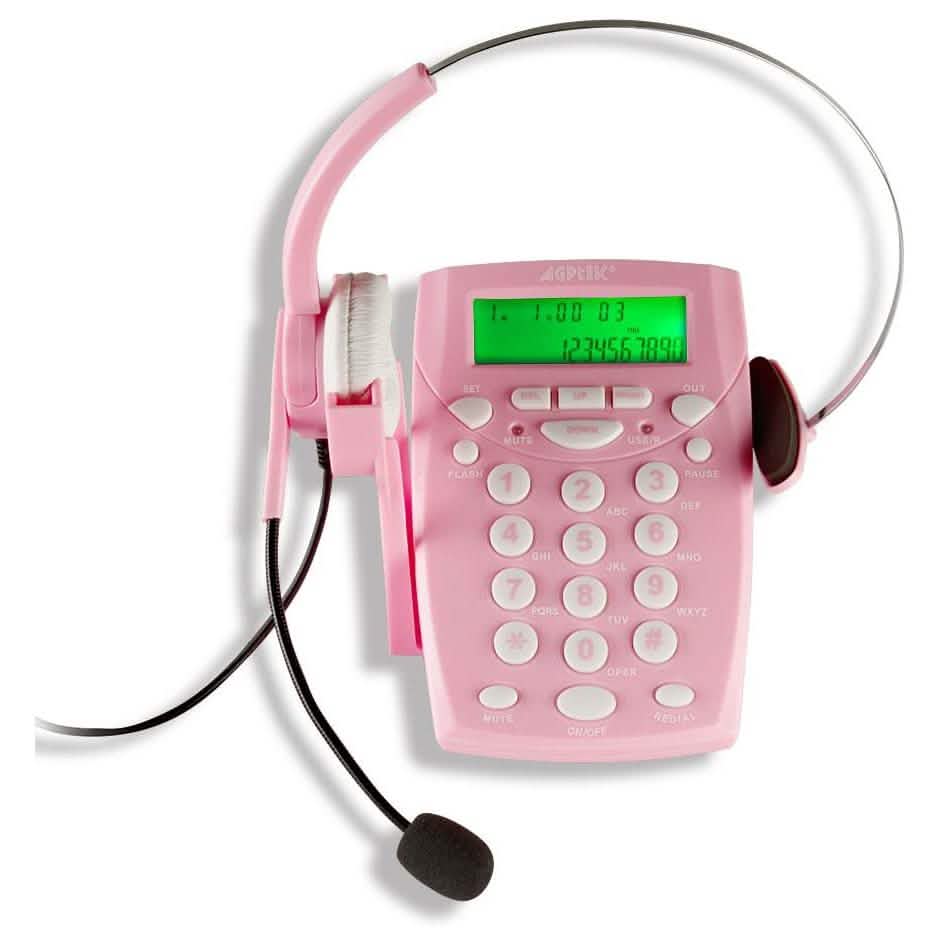 AGPtek Call Center Dialpad Corded Headset Telephone