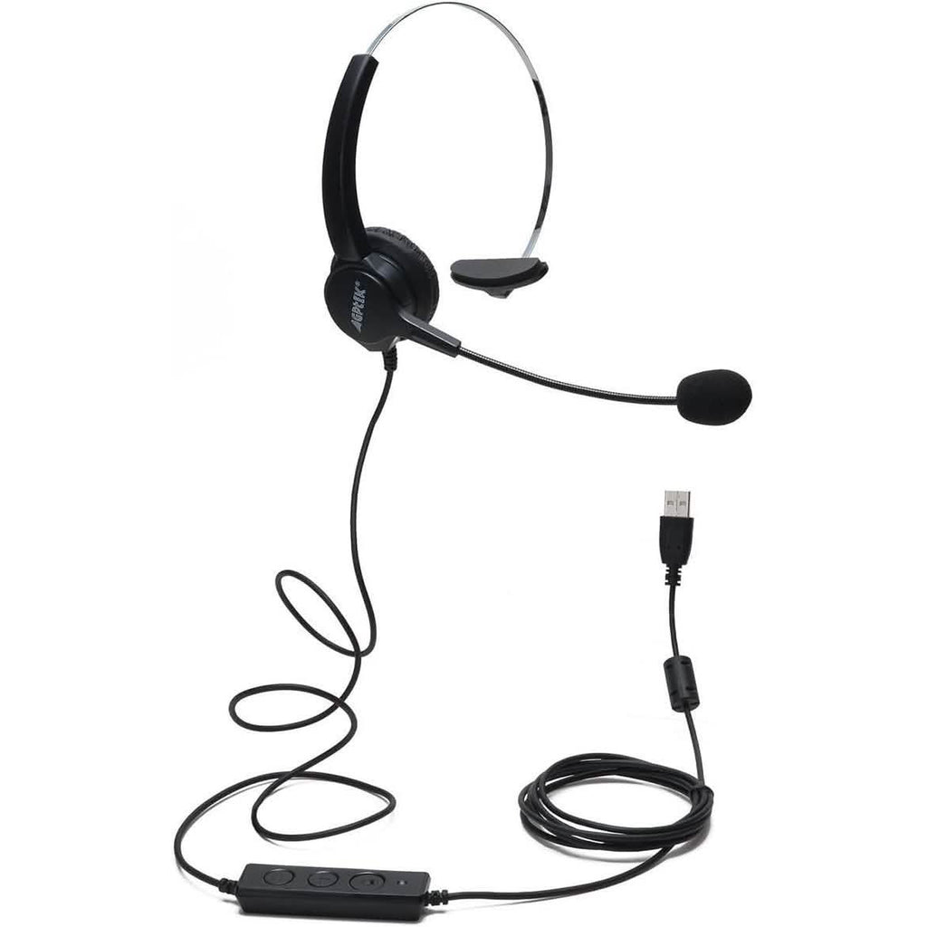 AGPtEK Call Center Hands-Free Noise Cancelling Corded Monaural Headset with Mic Mircrophone