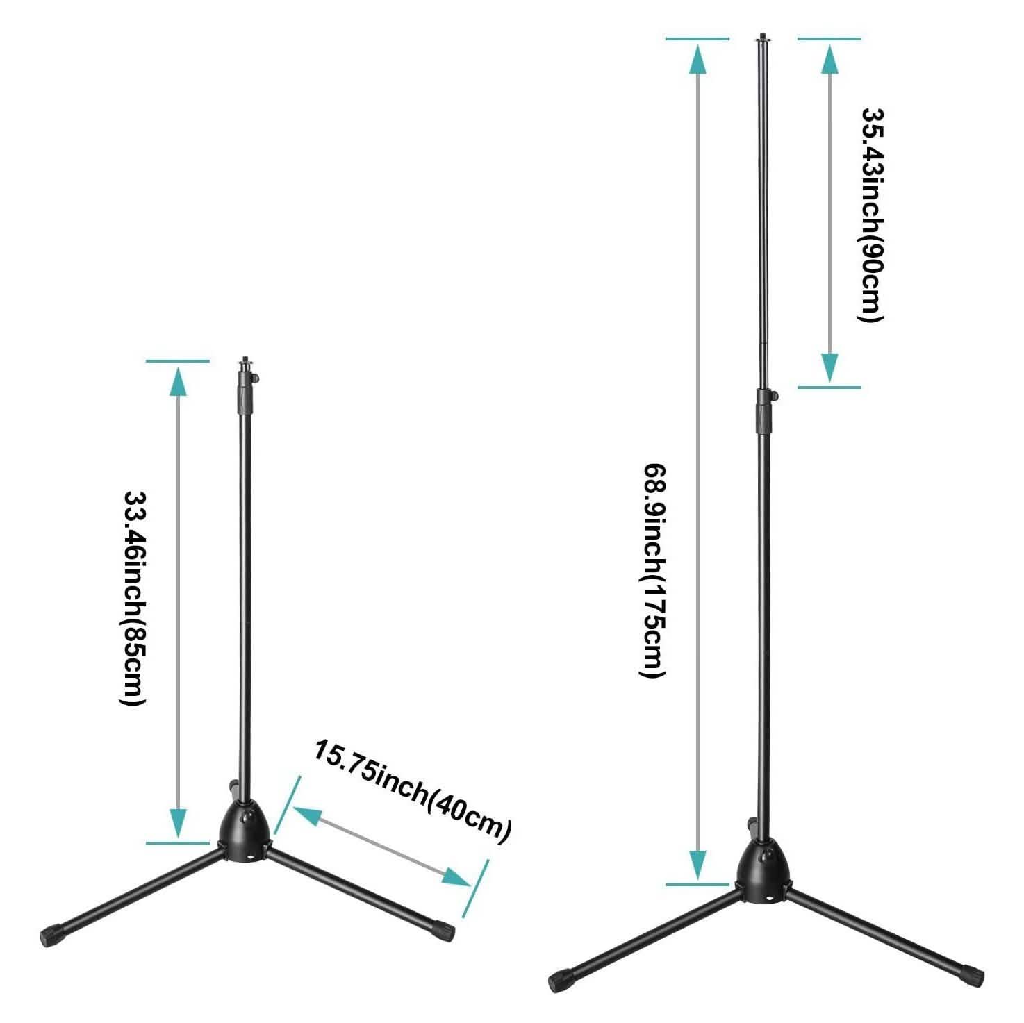 AGPtEK Condenser Microphone Stand with Non-Slip Feet