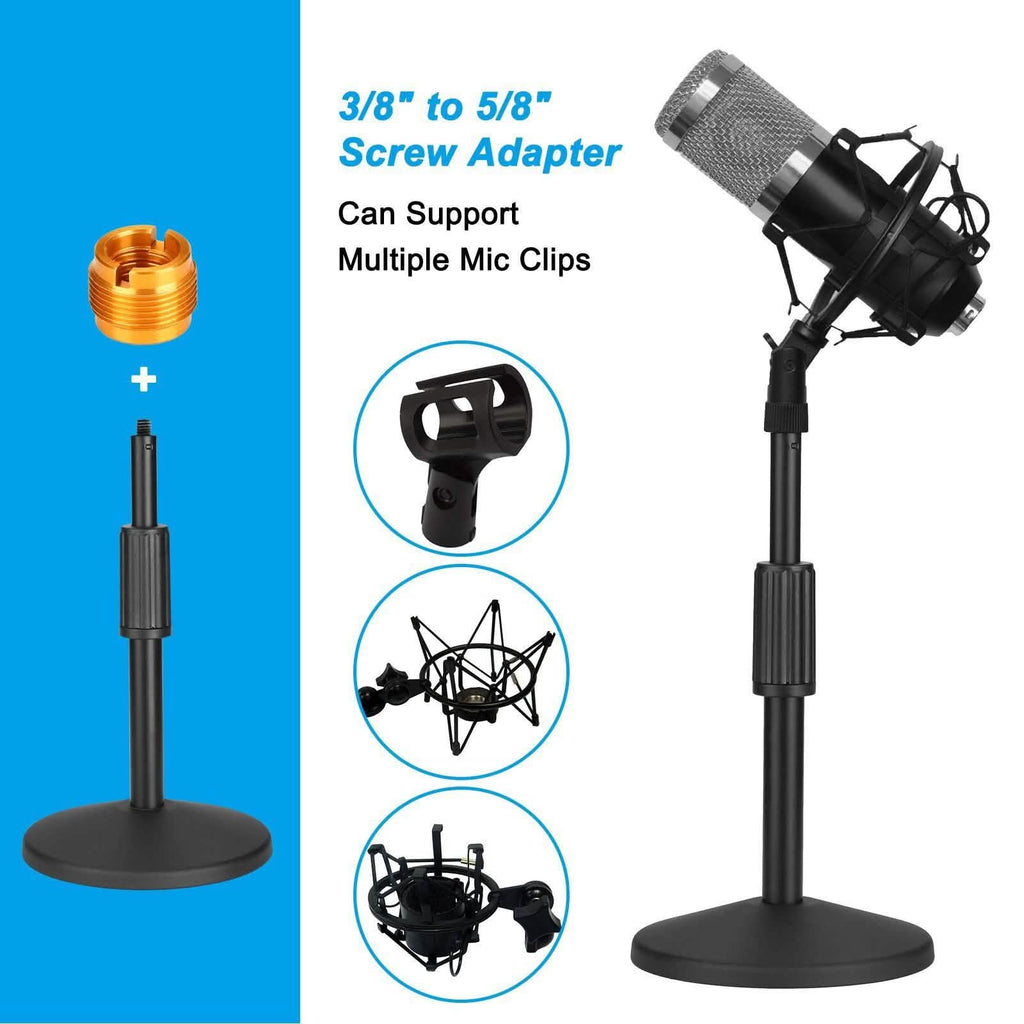 AGPtEK Desk Microphone Stand with Mic