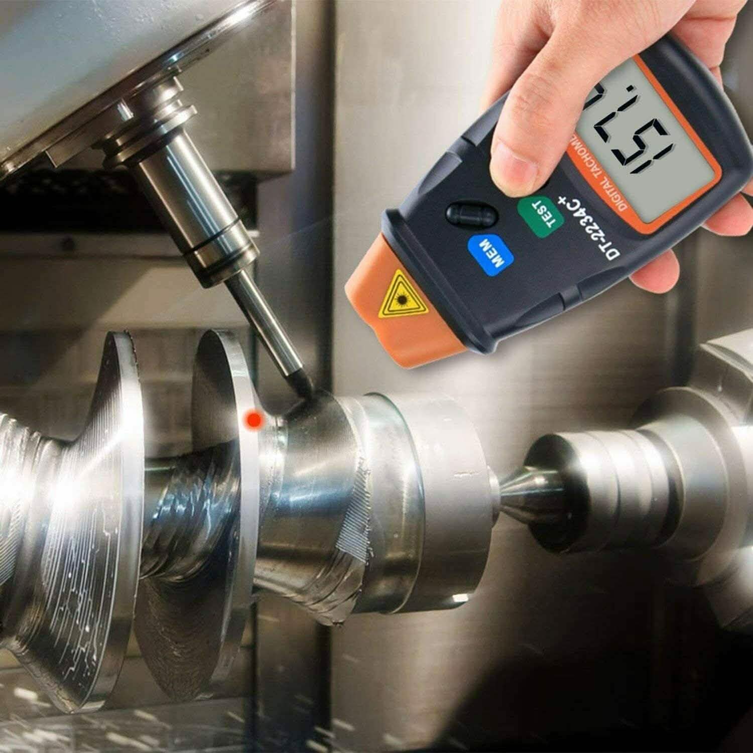 AGPtek Professional Digital Laser Photo Tachometer Non Contact RPM Tach Auto