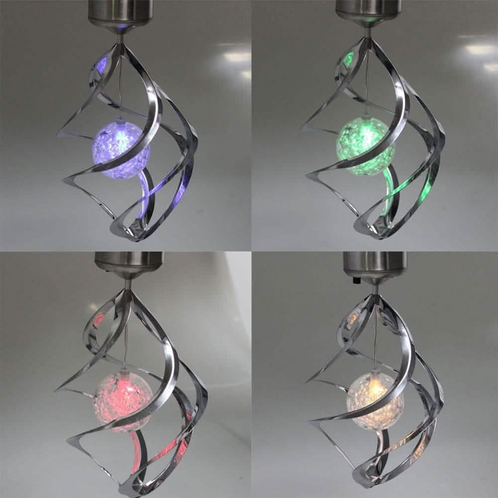 AGPtEK Solar Power LED Color Changing Wind Chime For Outdoor Garden Courtyard