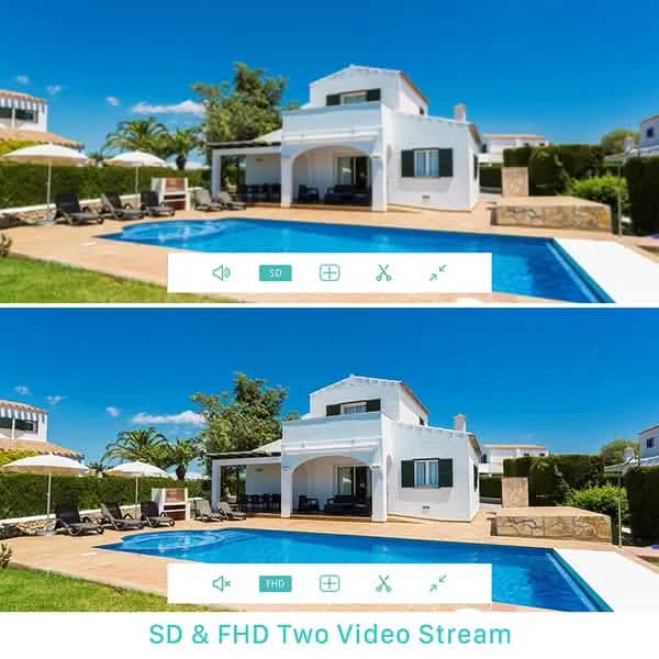 AI Human Detection Wireless Home Security Camera