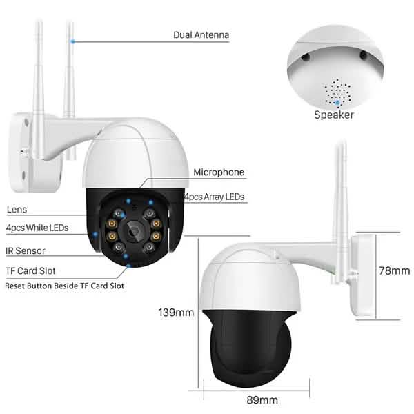 AI Human Detection Wireless Home Security Camera