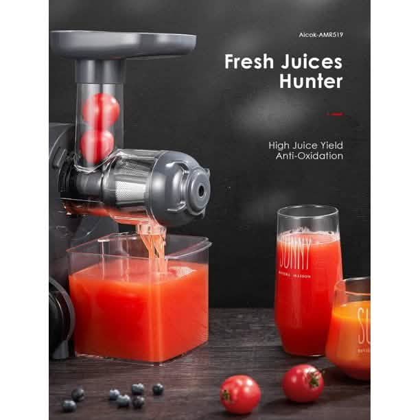 AICOK Juicer Masticating Juice Extractor with Reverse Function