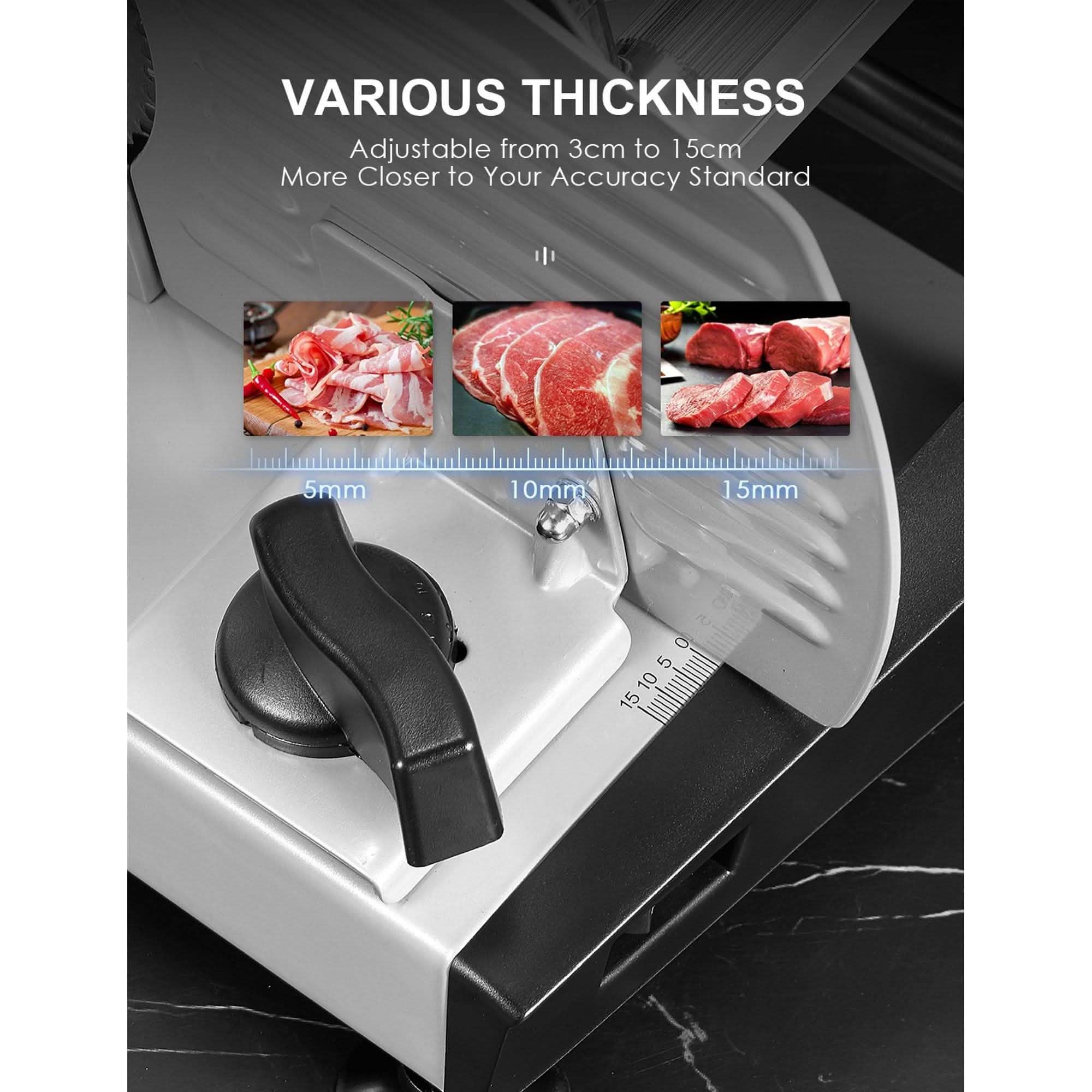 Aicok Meat Slicer with 7.5" Removable Stainless Steel Blade