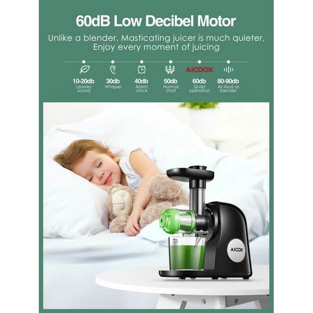 AICOK Slow Masticating Juicer Extractor