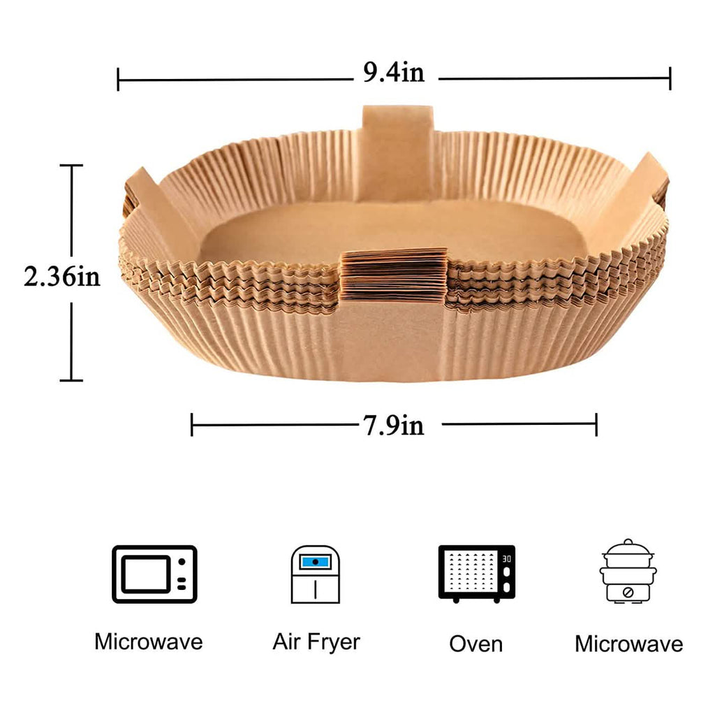 100-Pack: Air Fryer Disposable Paper Liners