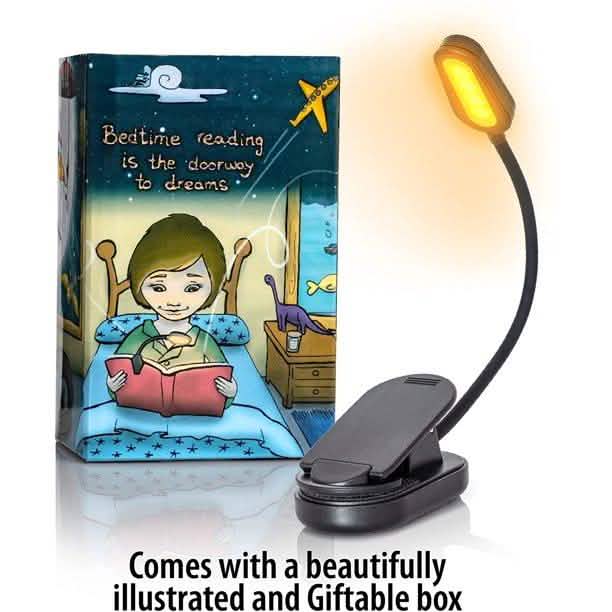 All in One Book Light Gift Set- 1600K Soft Strain-Free Reading Light