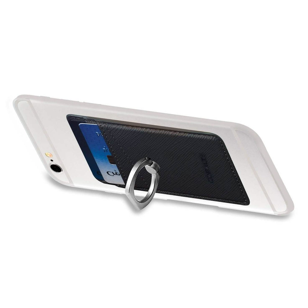 All-in-One Ring Grip Wallet and Magnetic Airvent Mount Combo Pack