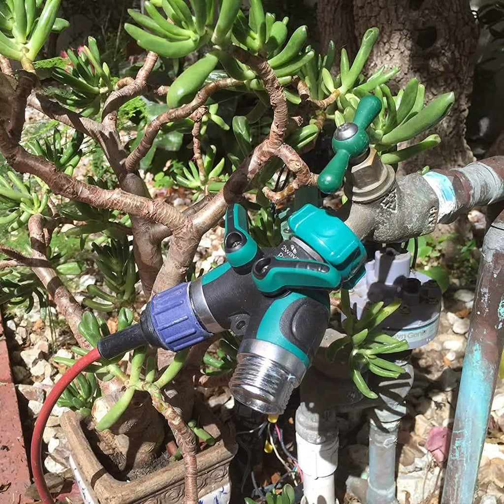 All Metal Body Garden Hose Splitter