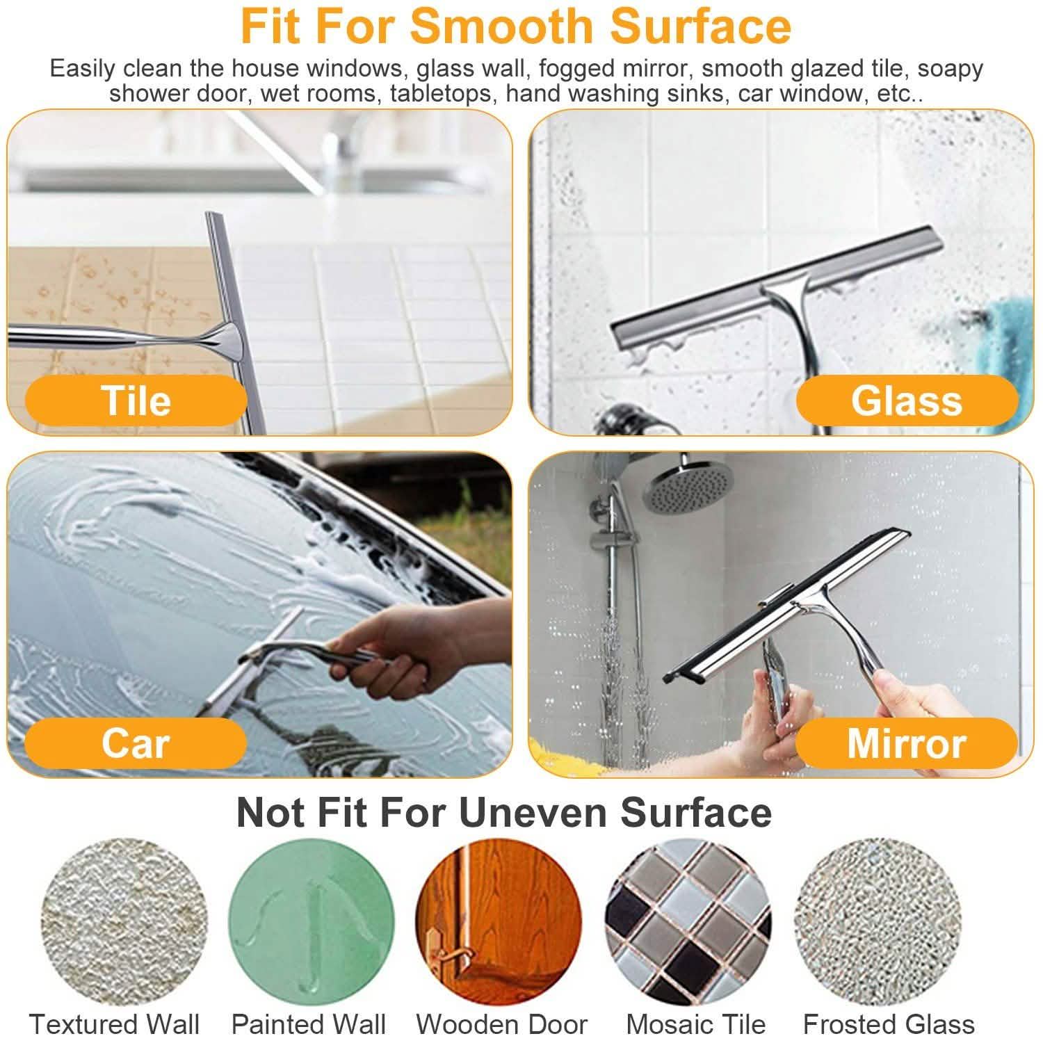 All Purpose Stainless Steel Squeegee Cleaner