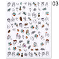 Alphabet Love Shaped  Pattern 3D Nail Stickers Slider Valentine Day Decals Foil For Love Nail Art Decoration Pop Art Nail Stickers Sexy Girl Designs Comics Water Transfer Decals Manicure Lips Nail Art Decorations Slider Nail Art Stickers