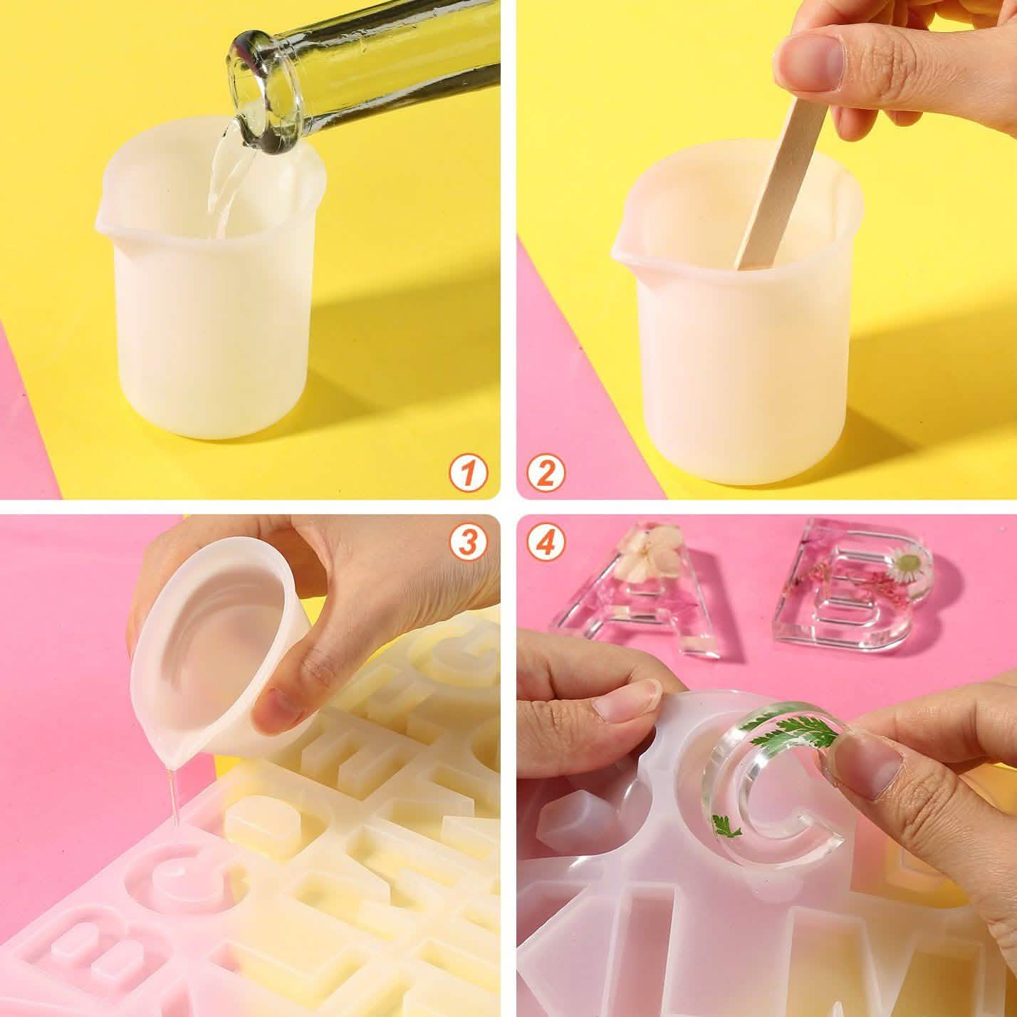 Alphabet Number Silicone Set DIY Casting Mold Jewelry Making Craft