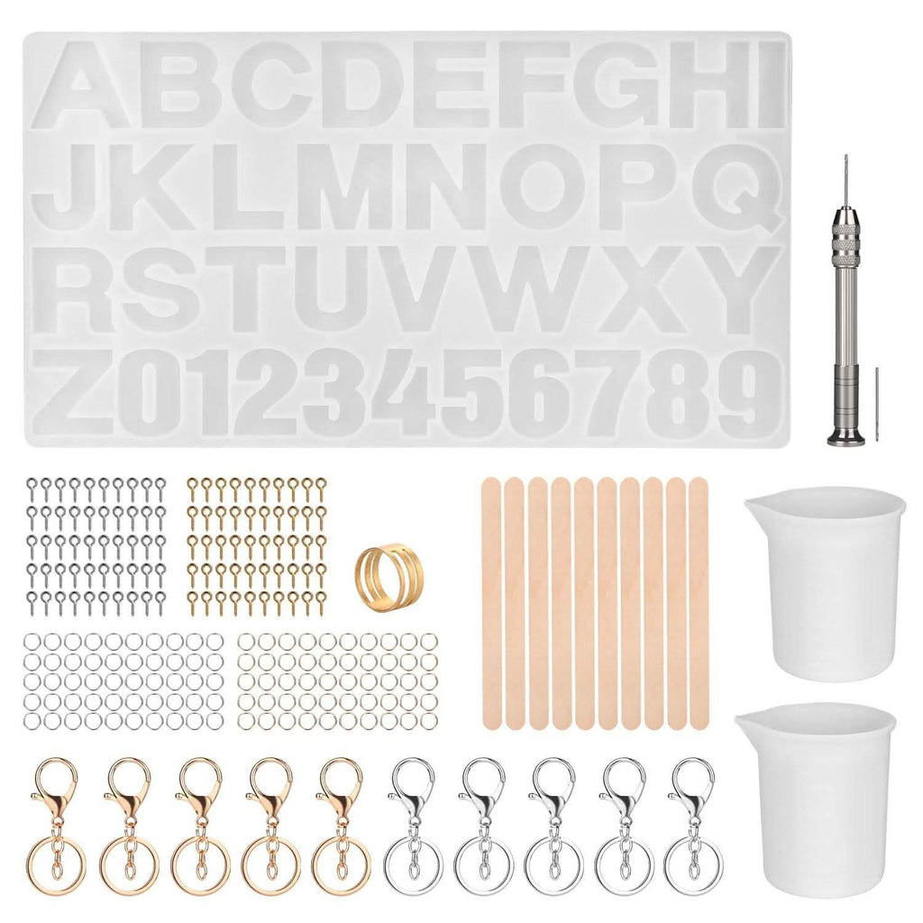 Alphabet Number Silicone Set DIY Casting Mold Jewelry Making Craft