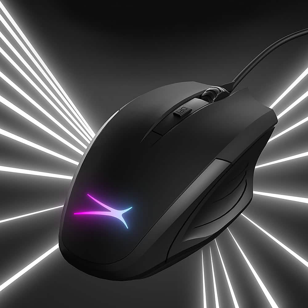 Altec Lansing - GM100 E-Sports Wired Laser Gaming Mouse with RGB Lighting