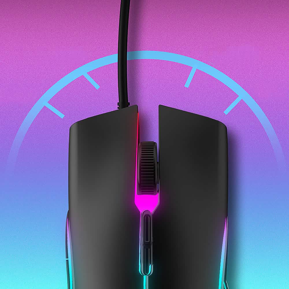 Altec Lansing - GM300 Wired Gaming Mouse with RGB Lighting - RGB