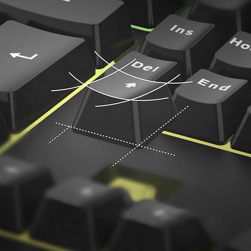 Altec Lansing - M180 Membrane RGB Gaming Keyboard - Multi-Color